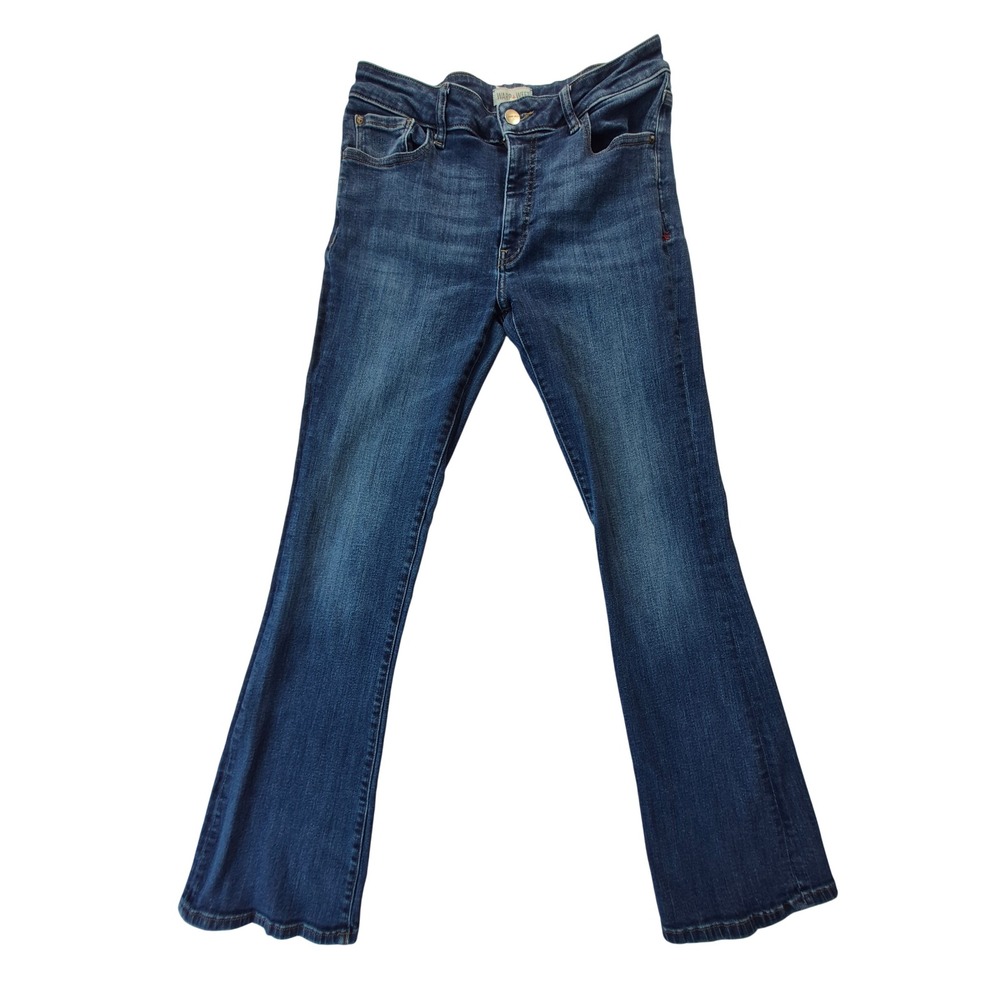 Warp + Weft PDX Portland Bootcut Jeans Womens 29x32 Piedmont Indigo Stretch